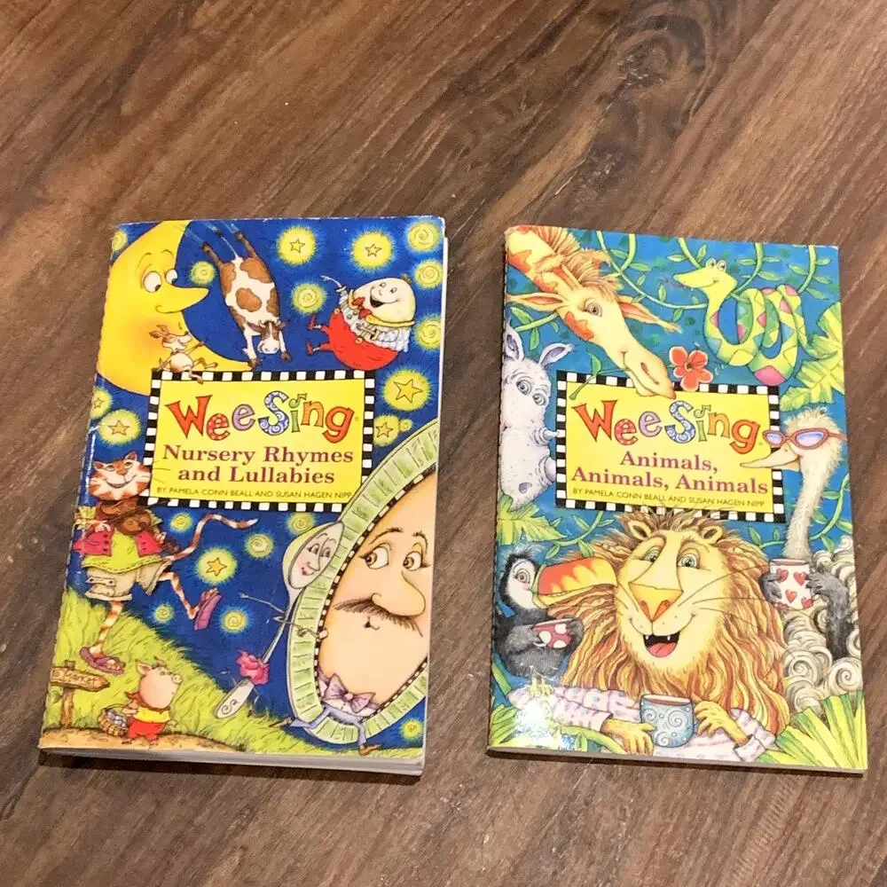 2 Wee Sing Books Wee Sign Nursery Rhymes Lullabies Animals